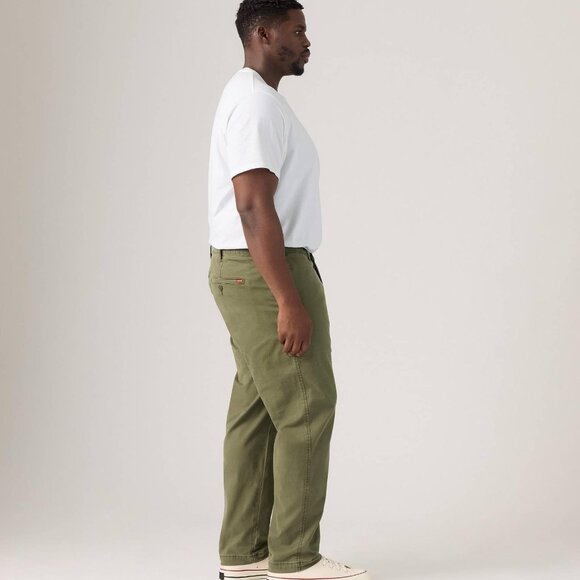 Levi s Men s Xx Standard Tapered Chino Pants Green Olive Stretch Twill 50x30 Big - Picture 2 of 16
